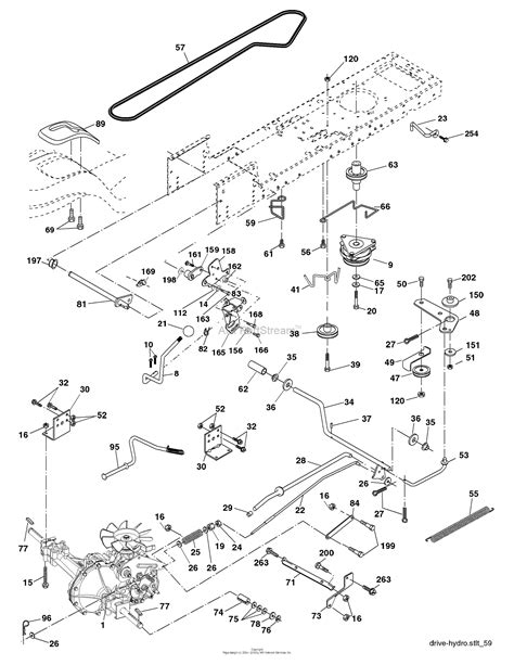 Deck Belt Diagram For Huscavarna Model Yht2454t Husqvarna De