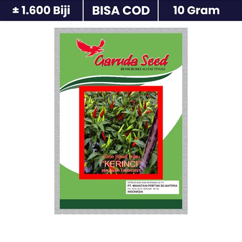 Jual Benih Bibit Cabe Rawit Hijau Unggul Kerinci Gram Garuda Seed