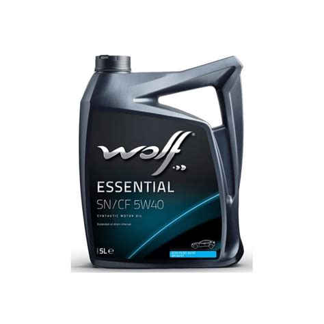 Aceite WOLF Essential SN CF 5W40 5 Litros