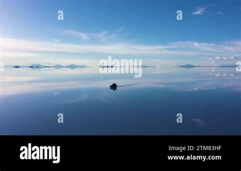 Uyuni Salt Flats Salar De Uyuni Aerial View Altiplano Bolivia