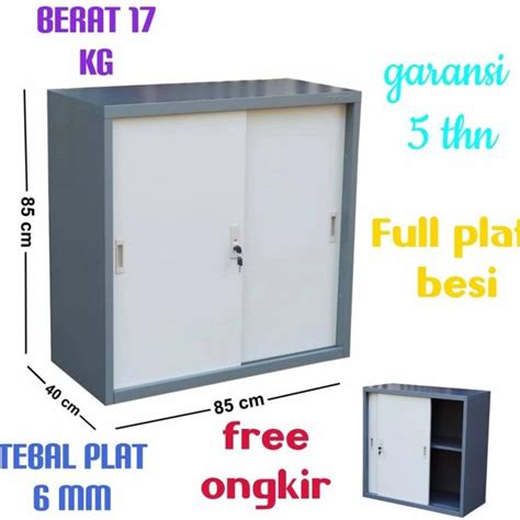 Jual Lemari Arsip Besi Pendek Pintu Sliding Faniaseptii Shopee Indonesia