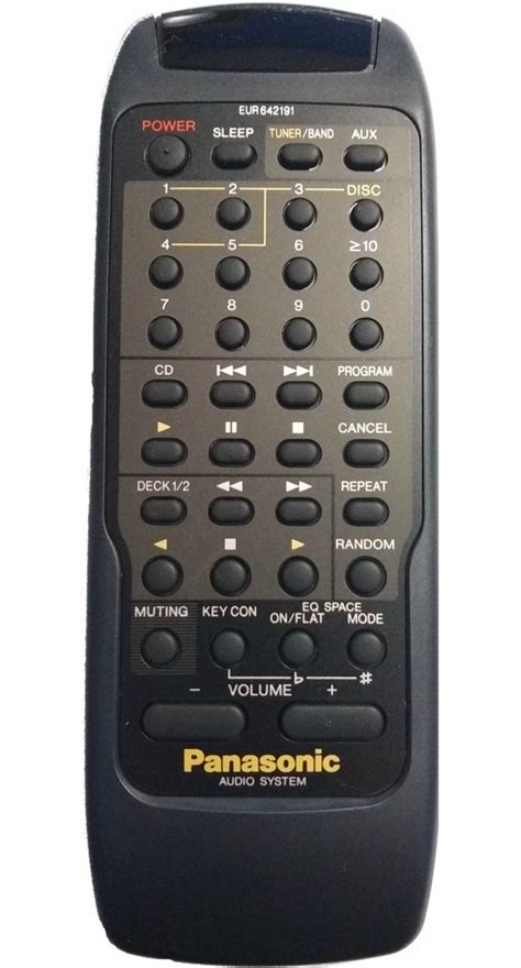 Cr 0049 Controle Remoto P Som Eur642191 Panasonic Original Mercado Livre