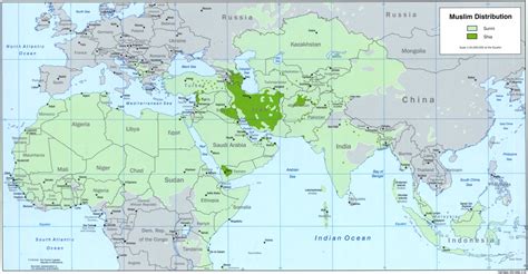 Map Of Islamic Countires 2002