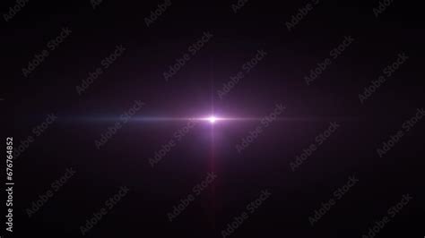 Loop Center Flickering Pink Purple Star Lights Optical Lens Flares