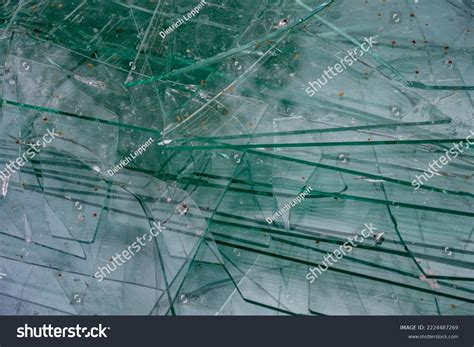 Broken Flat Glass Recyclable Container Stock Photo 2224487269