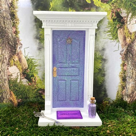 Sparkly Fairy Garden Door Set Lilac Steph The Fairy Maker