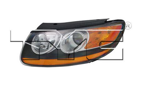 TYC Left Side Halogen Headlight Assembly For Hyundai Santa Fe 2010 2011