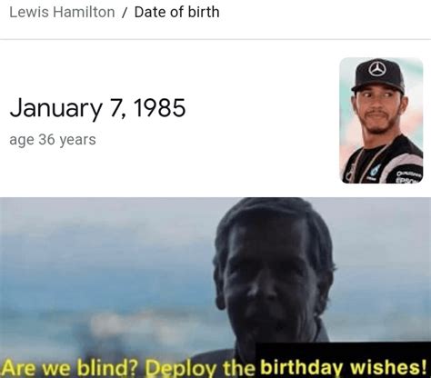 Happy 36th Birthday to Sir Lewis Hamilton 👑 : r/lewishamilton