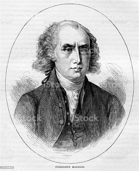 President James Madison Stock Illustration Download Image Now James