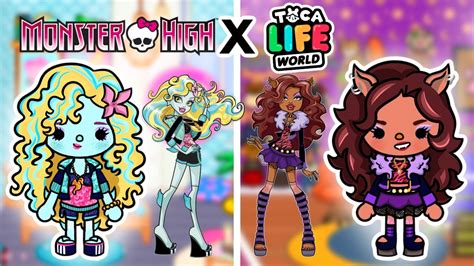 Las Monster High En Toca Boca Life World⭐️ Lagoona Blue Y Clawdeen Wolf