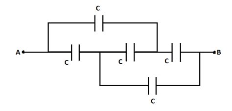 All Capacitors Used In The Below Diagram Are Identical And Each Has