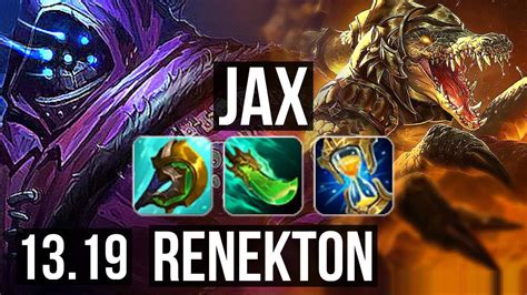 JAX Vs RENEKTON TOP 6 Solo Kills 300 Games Dominating EUW