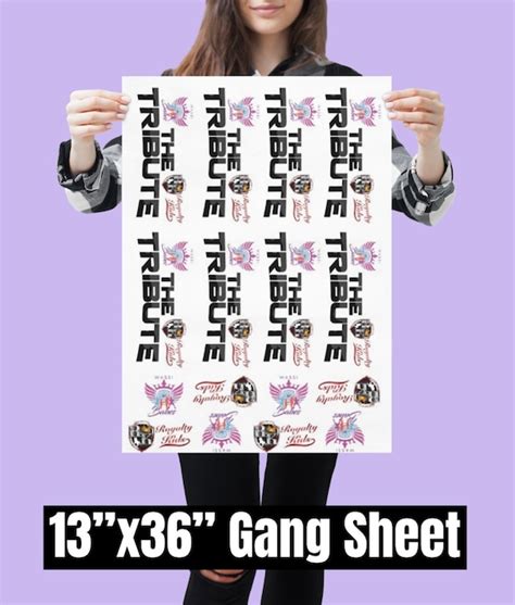 Gang Sheets Dtf Full Color Transfers Etsy