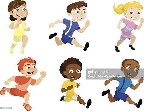 Running Kids High-Res Vector Graphic - Getty Images