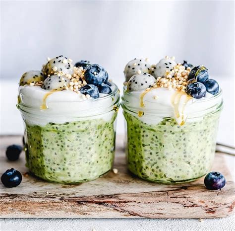 Matcha Chia Overnight Oats Recipe The Feedfeed