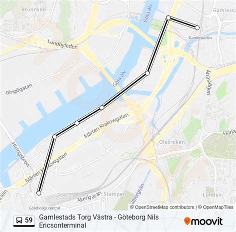 59 Route Schedules Stops Maps Göteborg Nils Ericsonterminal Updated