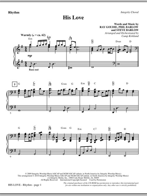 Camp Kirkland His Love Rhythm Sheet Music Pdf Notes Chords Romantic Score Choir