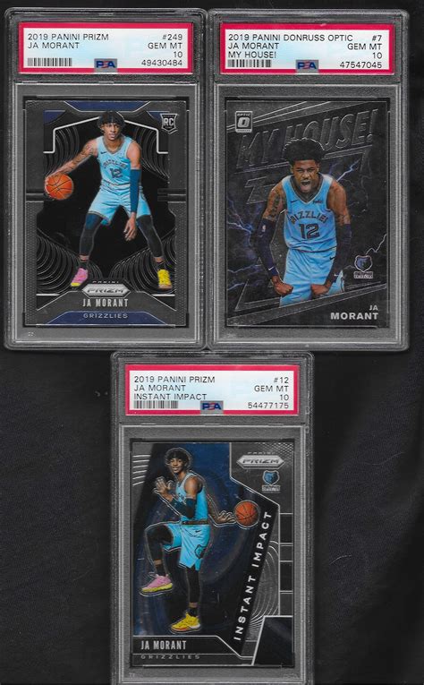 2019 20 Ja Morant Green Prizm Gem Mint Sports Trading Cards