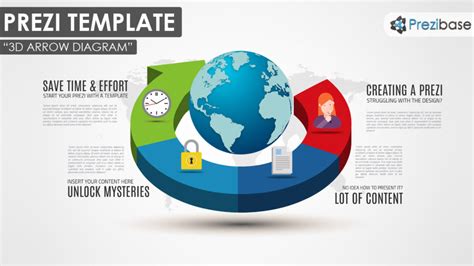 3D Arrow Diagram Prezi Presentation Template Creatoz Collection