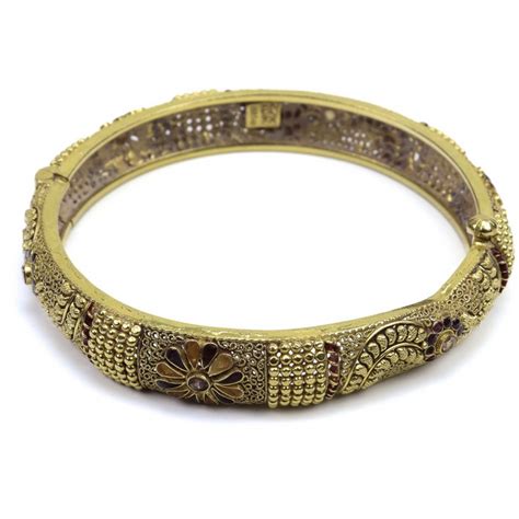 John Pye Auctions K Fancy Filigree Bangle Cm G Slight