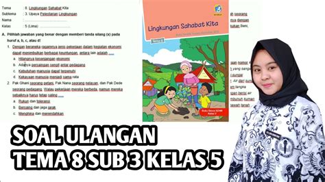 Soal Ulangan Kelas 5 Tema 8 Sub 3 Youtube