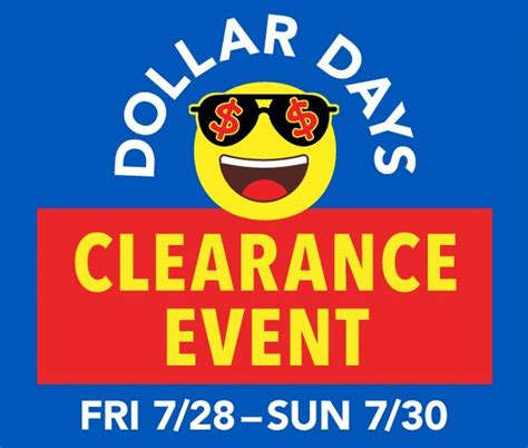 Dollar Days Clearance Event — Gabes