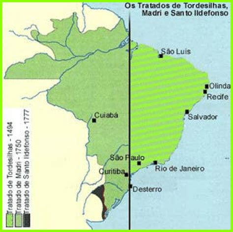 Mapa Com Tratado De Tordesilhas - Mapa Do Brasil Tratado De Tordesilhas - BINKEDU