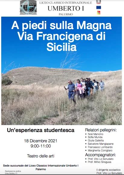 A Piedi Sulla Magna Via Francigena Liceo Classico Umberto I