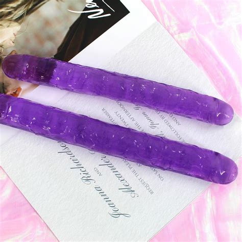 Cheap Double Head Dildo Long Jelly Realistic Dildo Flexible Big Penis Masturbator Sex Toys For