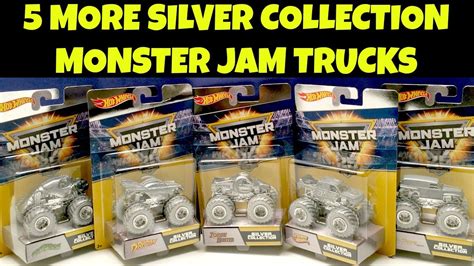 Monster Jam Silver Collection 5 More Monster Trucks Youtube