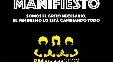 Manifiesto M Madrid Somos Tornado Feminista Todo Por Hacer