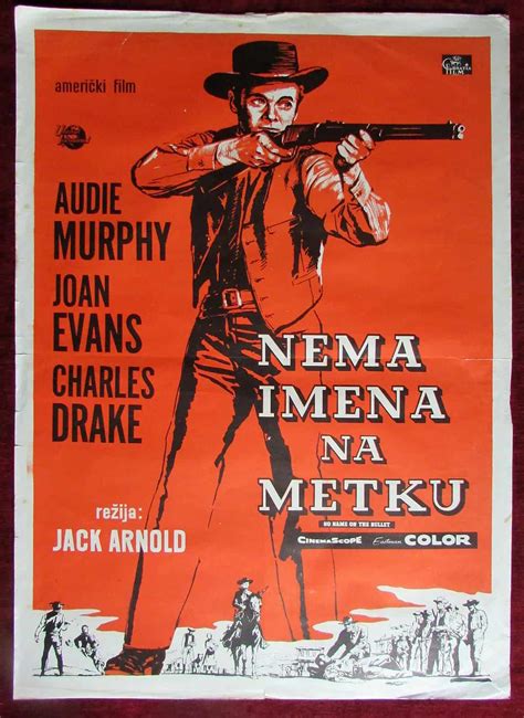 1959 Original Movie Poster No Name on the Bullet Audie Murphy Charles ...