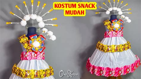 Cara Membuat Baju Costum Karnaval 17 Agustus Dari Snack Dengan Kresek