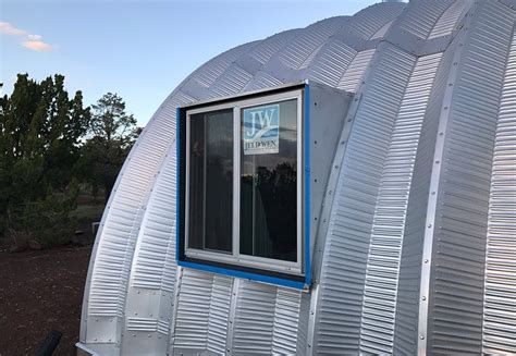 Quonset Hut Side Windows Installed Quonset Hut Quonset Hut