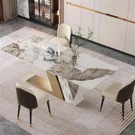 Luxury Modern 8 Seater Dining Table Set