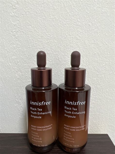 Innisfree Black Tea Youth Enhancing Ampoule 50ml 18 Each Expiry