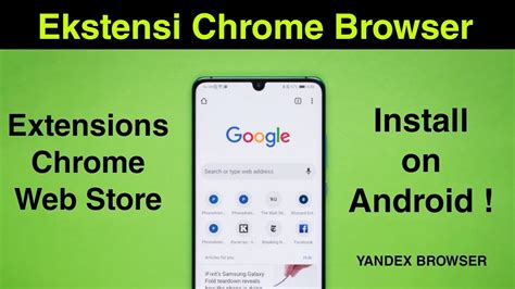 Cara Memasang Ekstensi Chrome Di Android Menggunakan Yandex Browser