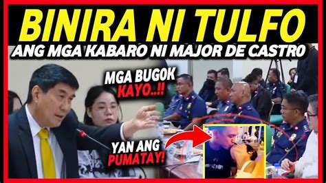 Kinastigo Ni Sen Tulfo Ang Kabarong Pulis Ni Major De Castro Na