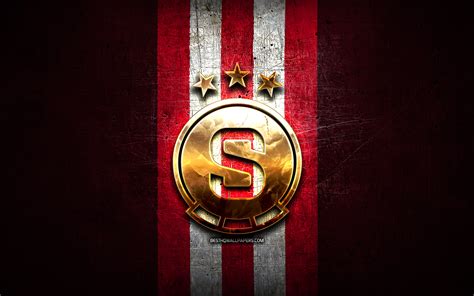 Descargar Fondos De Pantalla Sparta Prague Fc Logotipo Dorado Primera