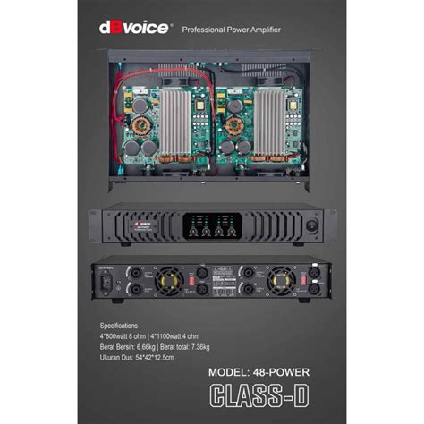 Jual Power Amplifier Db Voice Power Original Dbvoice Class D