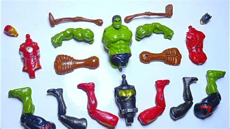 Avengers Toys Assemble Hulk Smash Vs Ironman Vs Batman Vs Siren Head