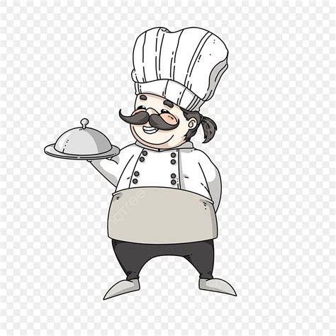 Cartoon Fat Chef Image, Cooking, Hat, Male PNG Transparent Clipart ...