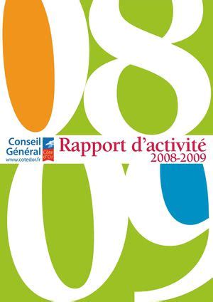 Calaméo Rapport d activité 2008 2009 des Services départementaux du