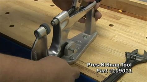 Pres N Snap Tool In Bench Mount Youtube