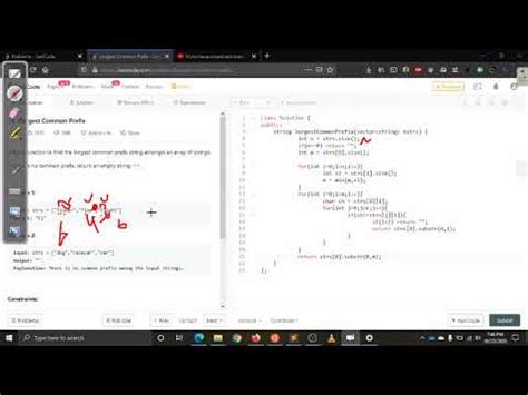 Longest Common Prefix Leetcode 14 C YouTube