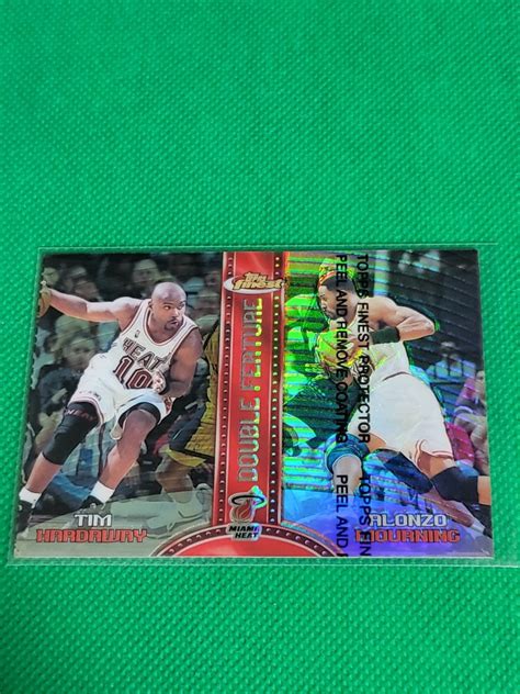 HEATデュオ Mourning側ref 1999 00 Topps Finest Double Feature Tim Hardaway