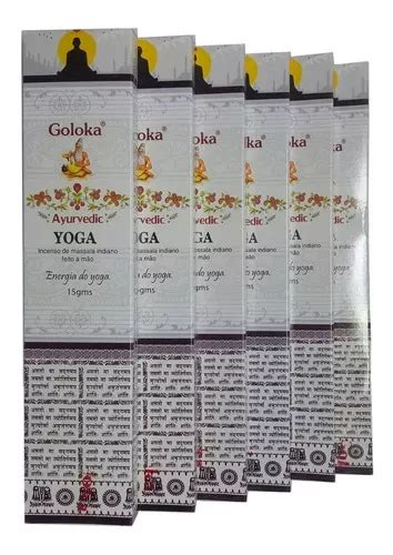 Incenso Goloka Ayurvedic Massala Yoga Cx 6un 15g