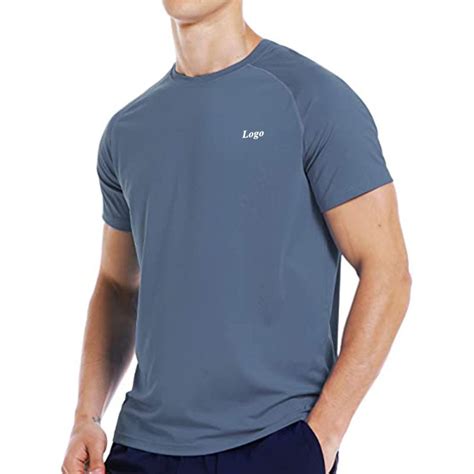 Mens Running Workout T Shirt Short Sleeve Dry Fit Moisture Wicking Gym