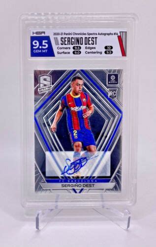 Sergino Dest Panini Spectra Fc Barcelona Autographed Rookie