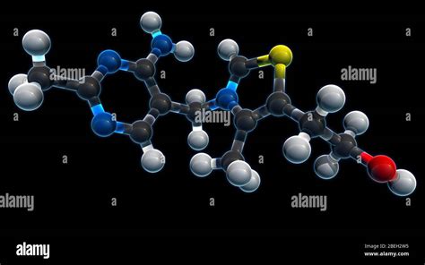 Vitamin B Molecular Model Stock Photo Alamy